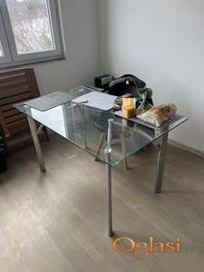 Stakleni Trpezarijski Sto 130x80cm